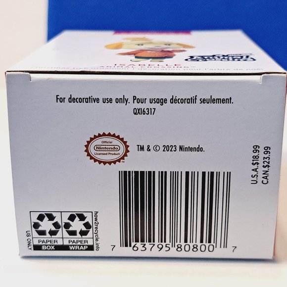 Hallmark 2023 Keepsake ISABELLE Animal Crossing Nintendo Christmas Ornament - Picture 5 of 7